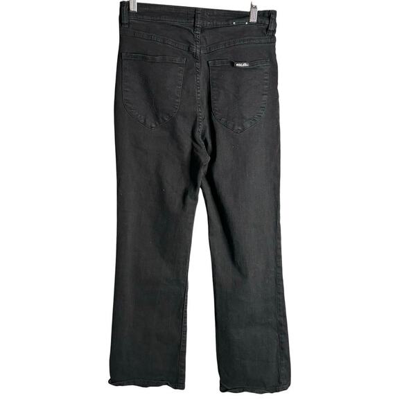Rolla's Dusters Bootcut Crop Jeans Thunderstruck Black Size 29 - Picture 3 of 4